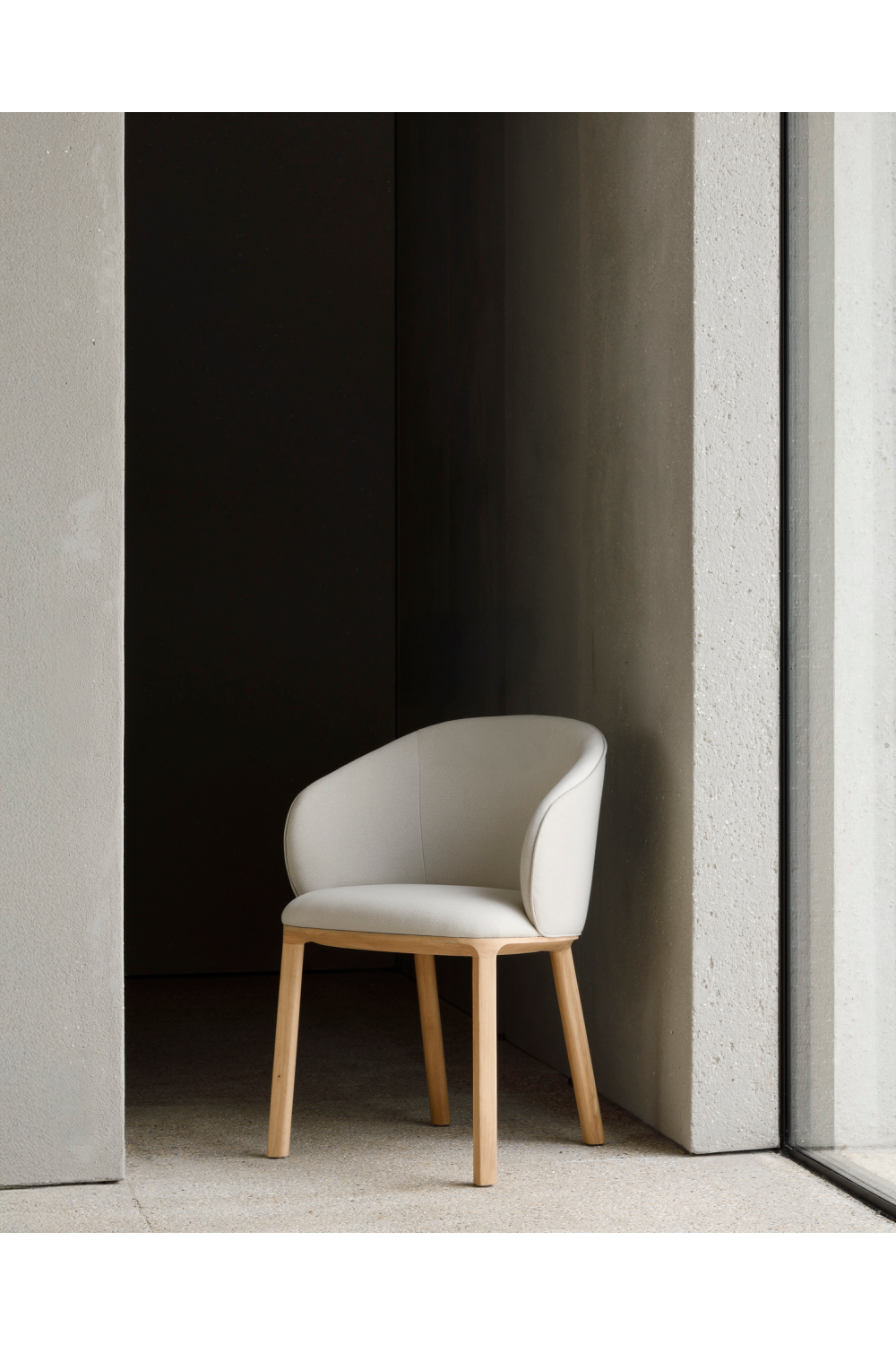 Upholstered Oak Dining Chair | Ethnicraft Unda | Oroa.com