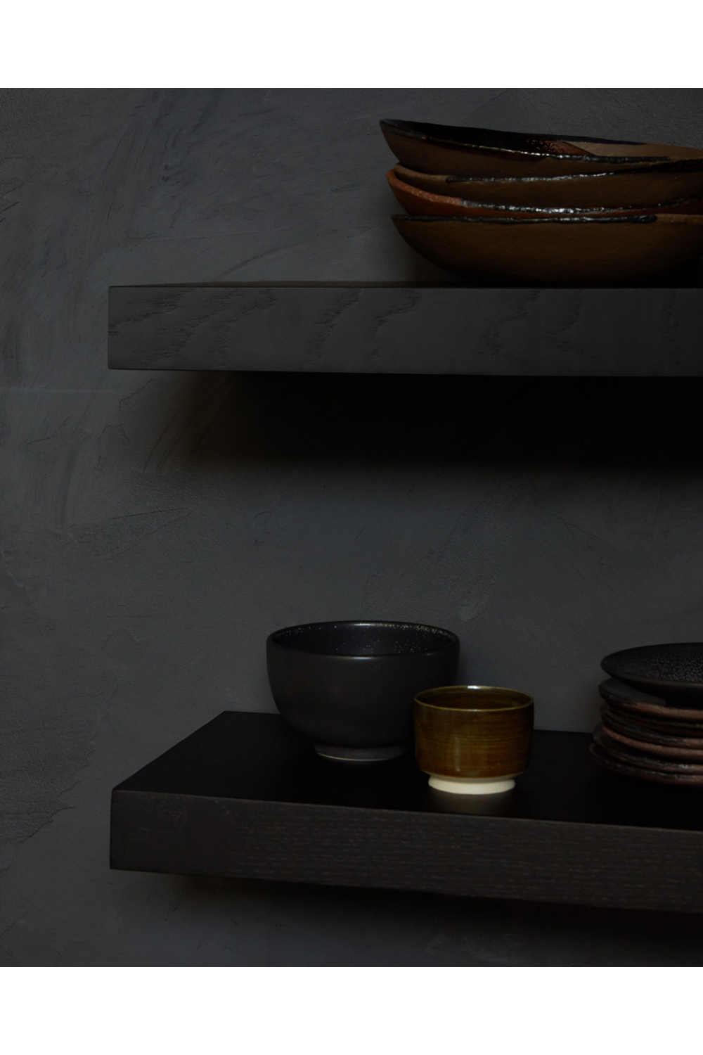 Black Oak Wall Shelf | Ethnicraft | OROA.COM