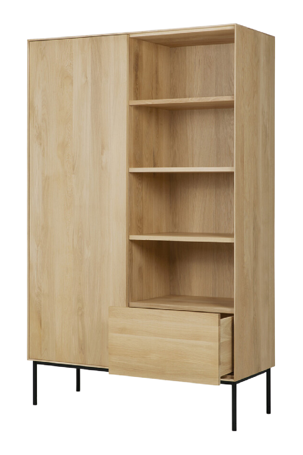 1-Door Oak Wood Cabinet | Ethnicraft Whitebird | OROA