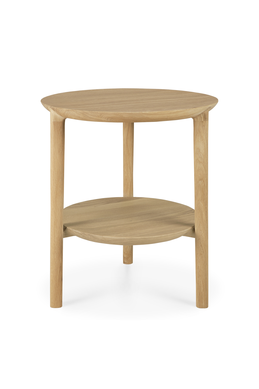 Circular Tiered Oak Side Table | Ethnicraft Bok | Oroa.com