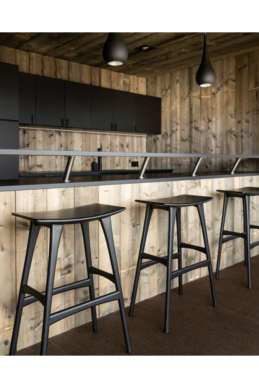 Oak Backless Bar Stool | Ethnicraft Osso