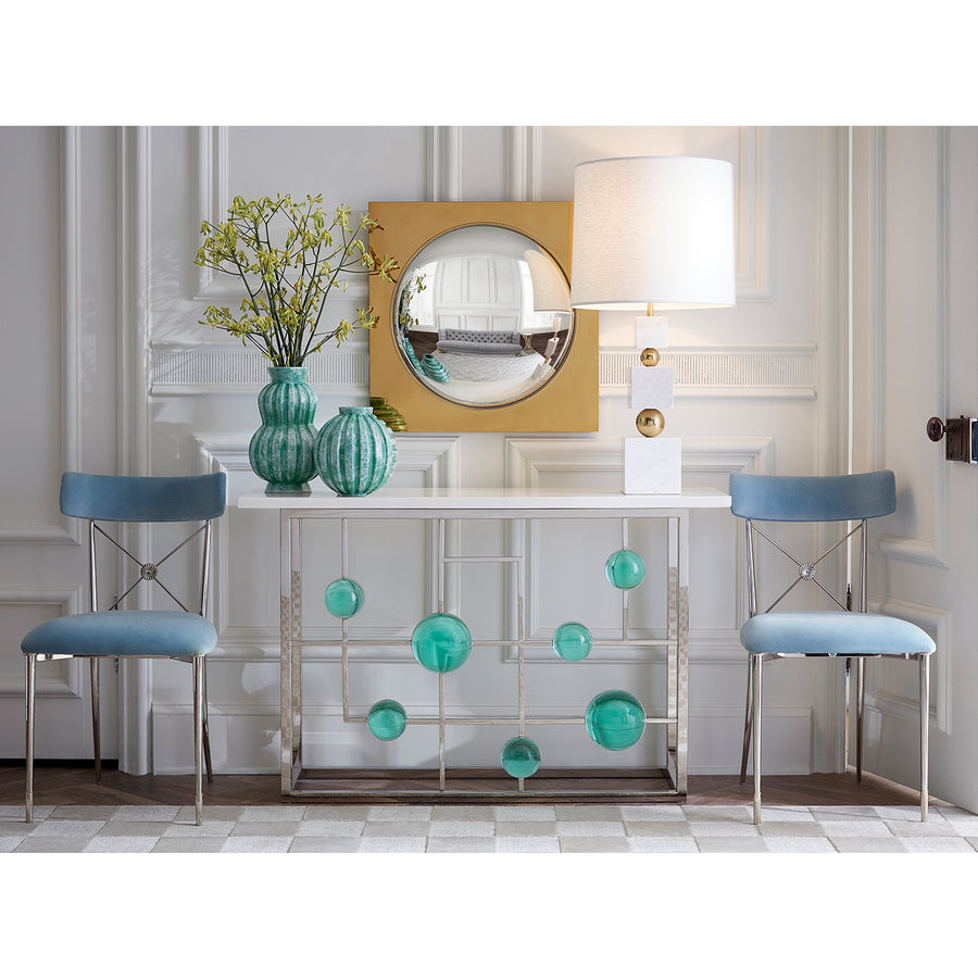 Marble Fretwork Console Table | Jonathan Adler Globo | Oroa.com
