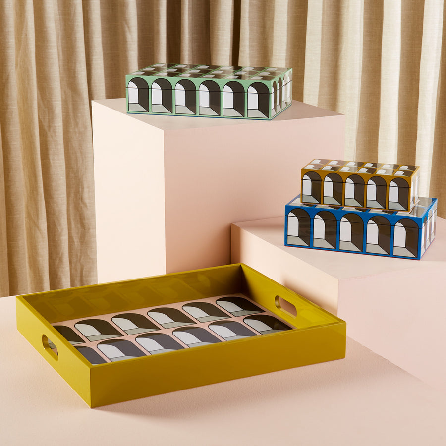 Arched Motif Lacquer Box S | Jonathan Adler Arcade | Oroa.com