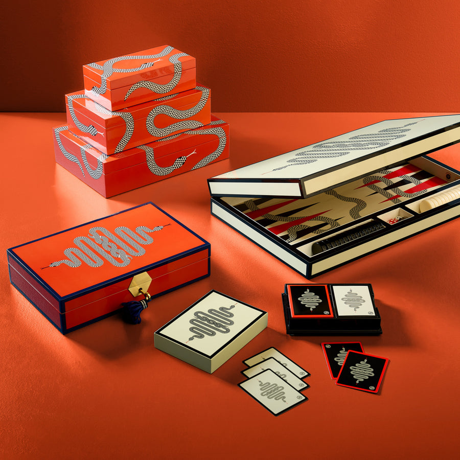 Orange Lacquer Jewelry Box | Oroa.com