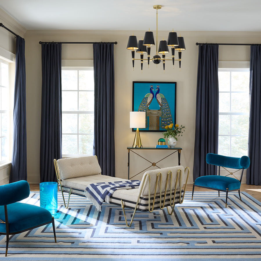 Maze Pattern Flatweave Wool Rug | Jonathan Adler Labyrinth