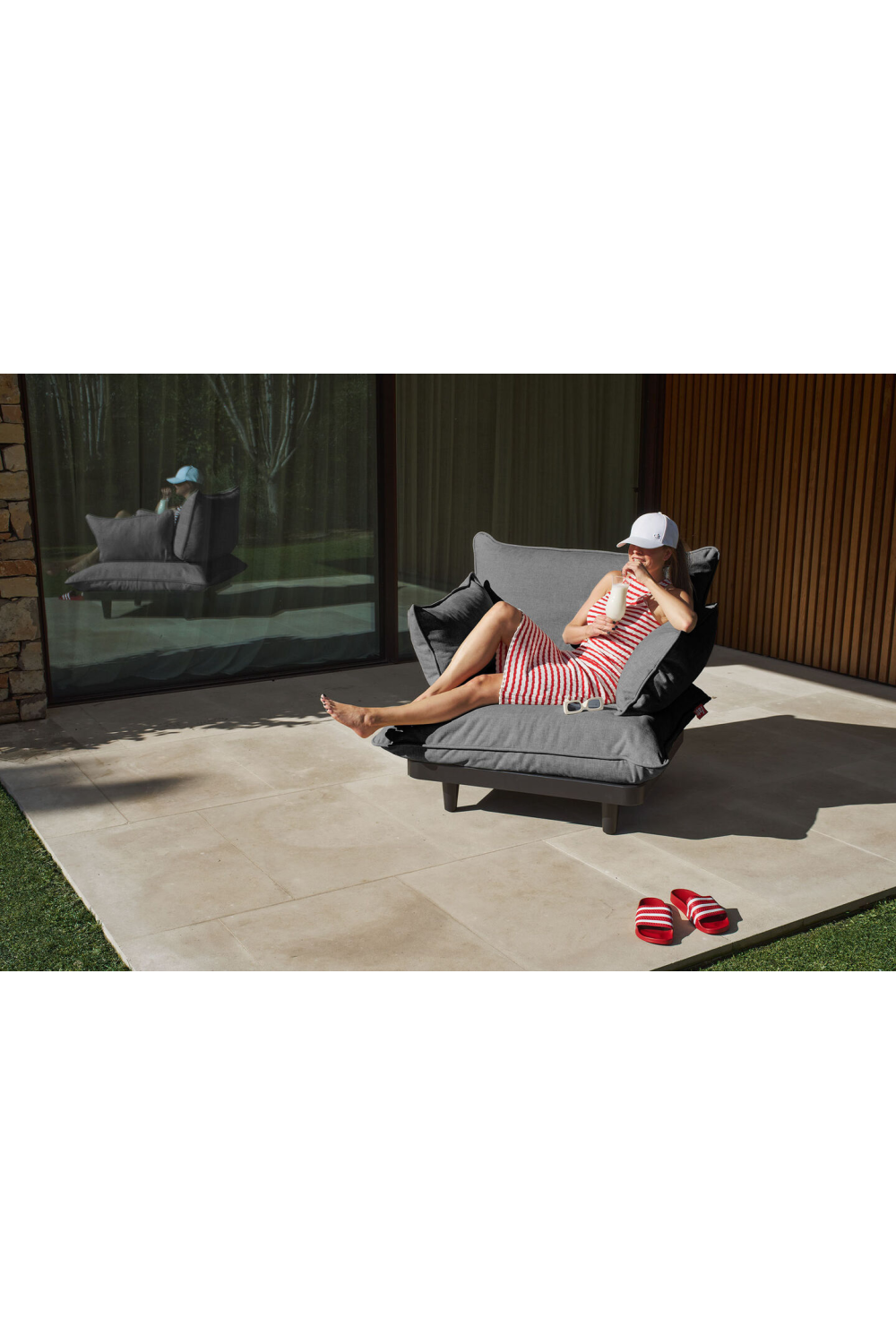 Cushioned Outdoor Lounge Chair | Fatboy Paletti | OROA.com
