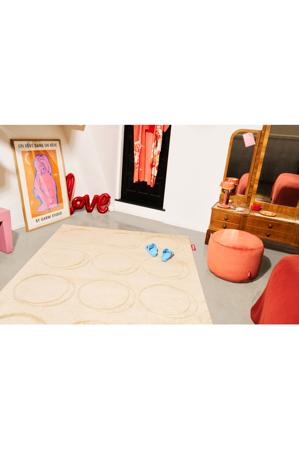 Hand-Sheared Neutral Rug 5' x 7'5" | Fatboy Dot | OROA.com