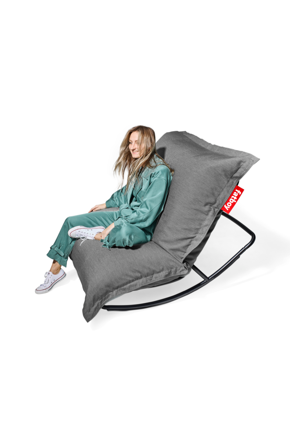 Outdoor Bean Bag With Rocking Chair | Fatboy Original + Rock 'n Roll | OROA.com