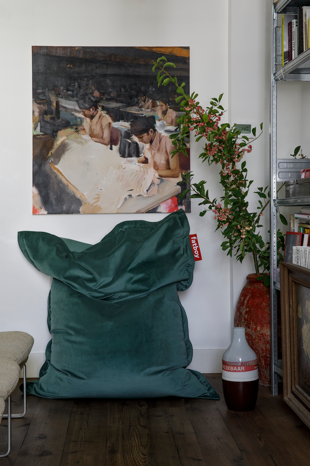 Velvet Lounge Bean Bag | Fatboy Original Slim | OROA.com