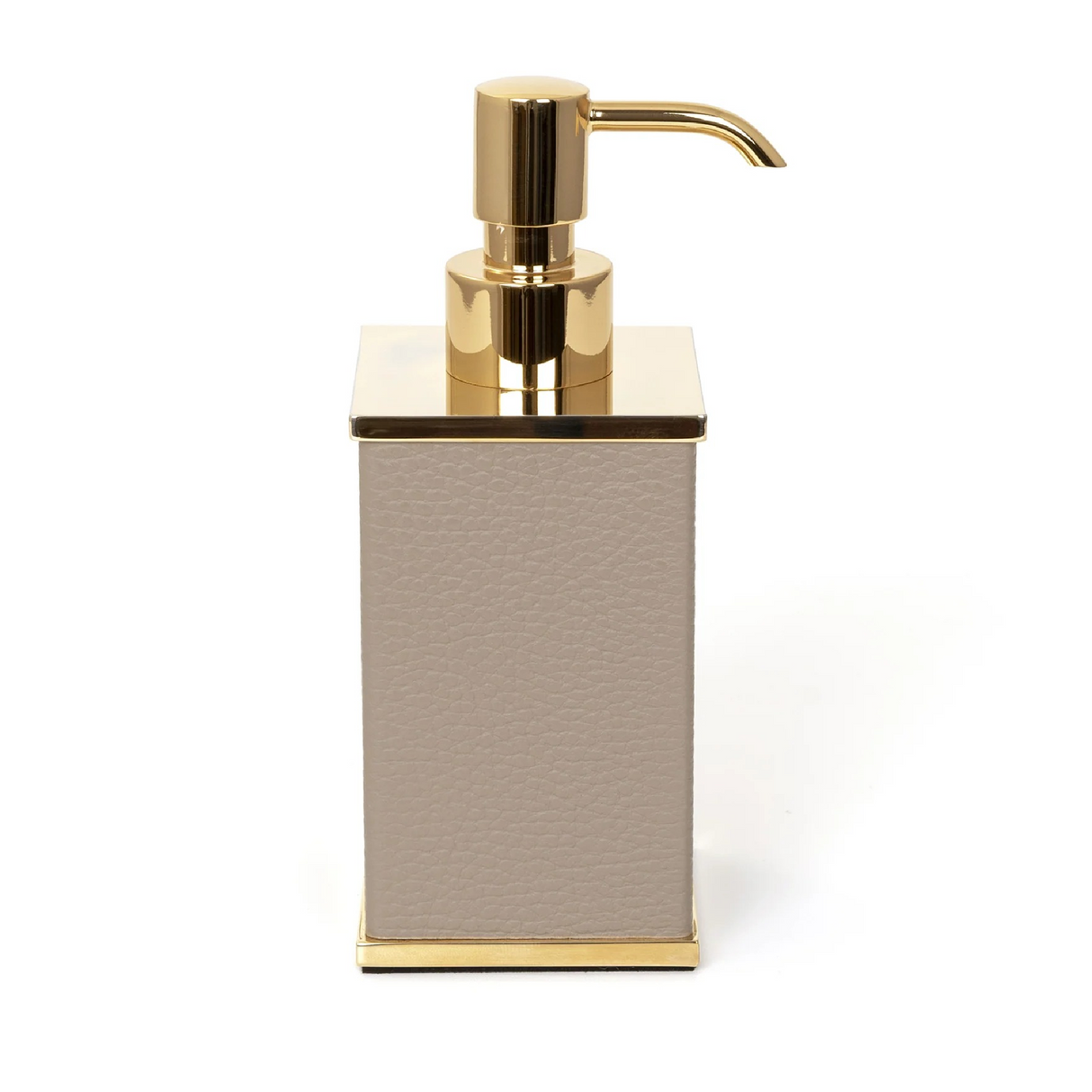 Square Leather Soap Dispenser | Pinetti Olimpia | OROA.com