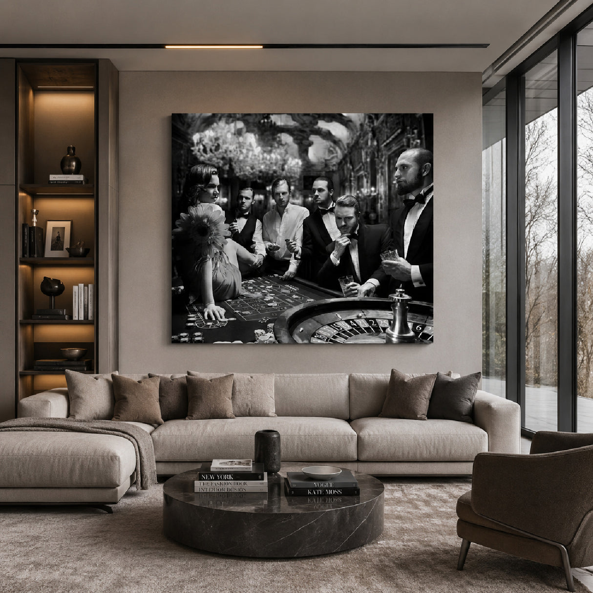 Monochromatic Roulette Match Photographic Art | Oroa.com