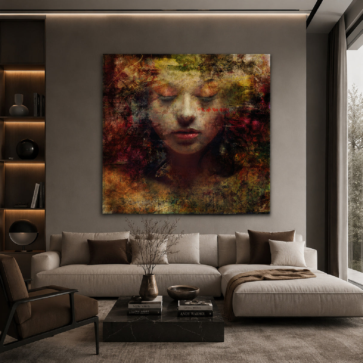 Colorful Feminine Visage Photographic Art | Oroa.com
