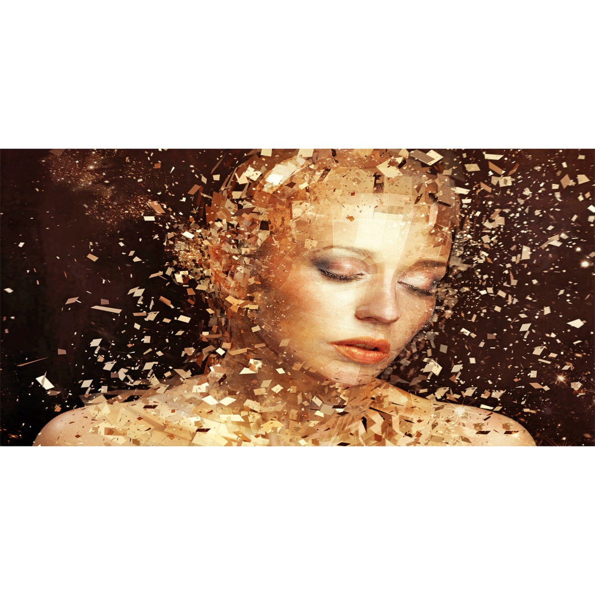 Gold Surrealistic Woman Photographic Art | Oroa.com