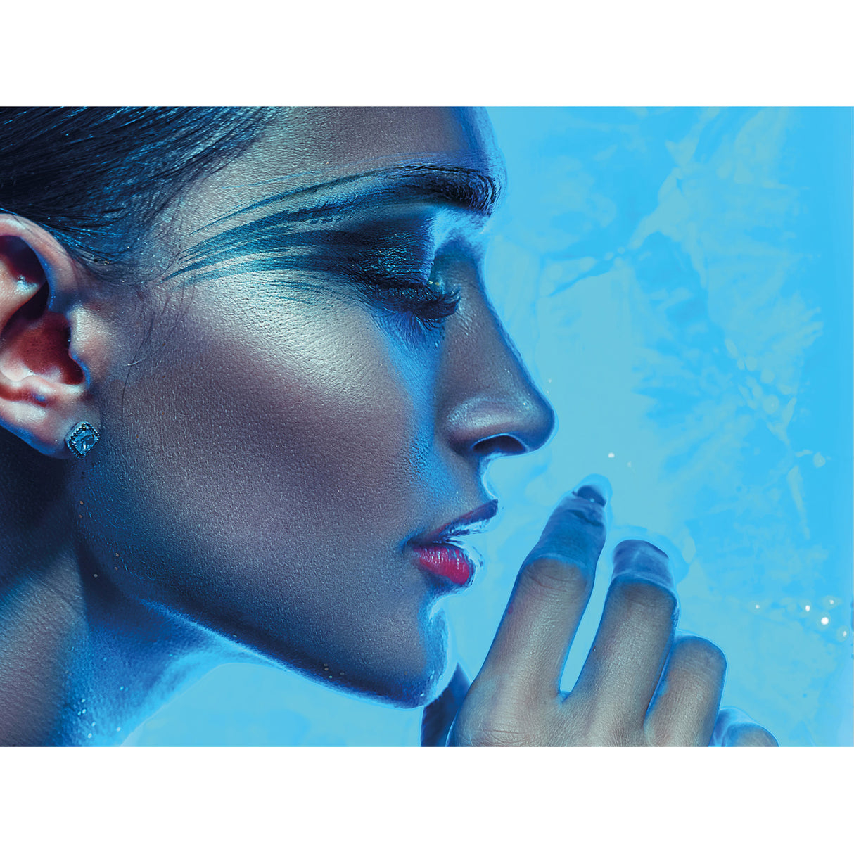 Woman Side Face Photographic Art | Oroa.com