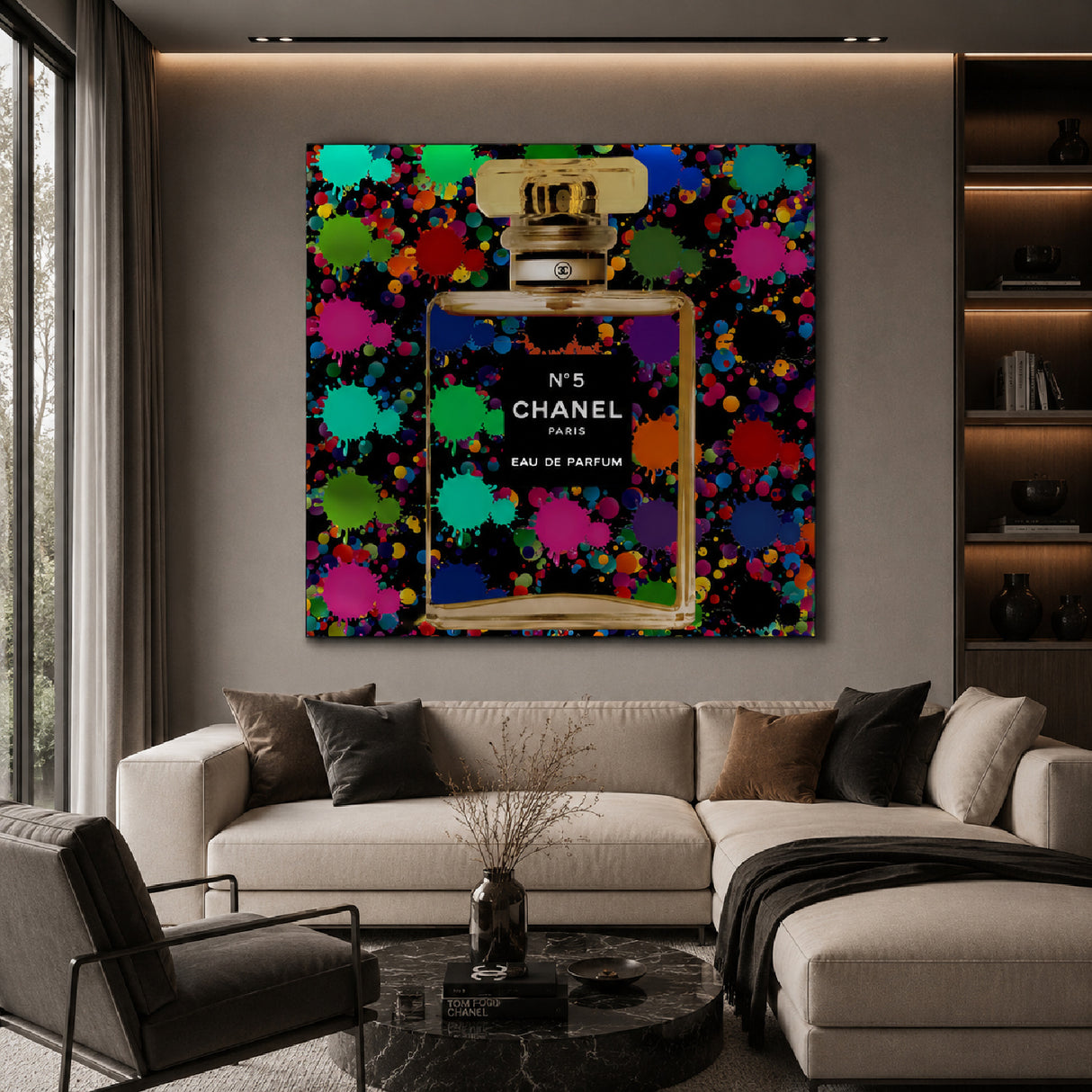 Color Splashed Perfume Photographic Art | Oroa.com