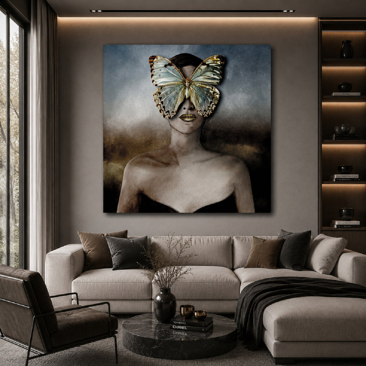Butterfly Face Photographic Art | Oroa.com