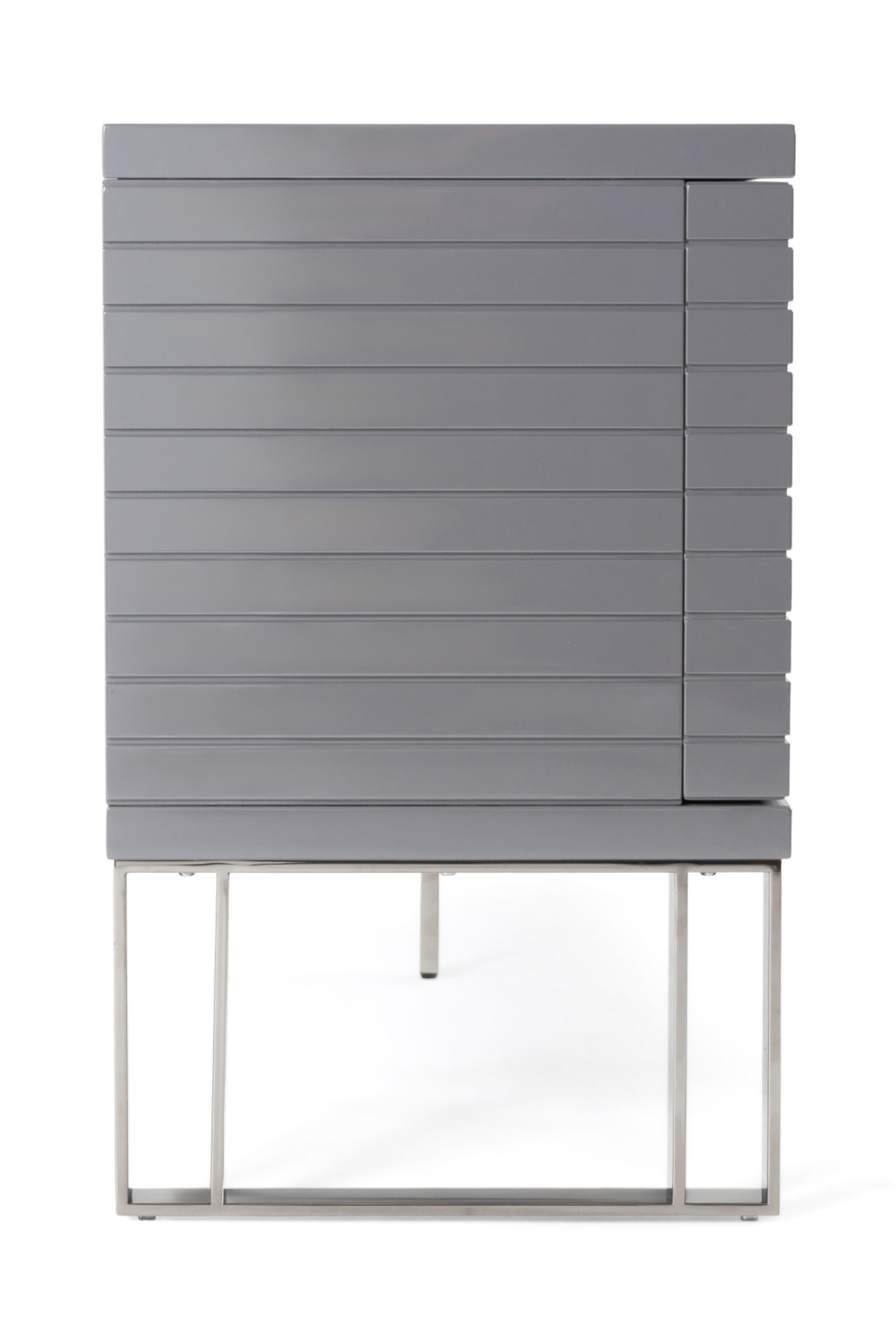 Gray Slatted 4-Foor Sideboard | OROA Modern Splendor | Oroa.com