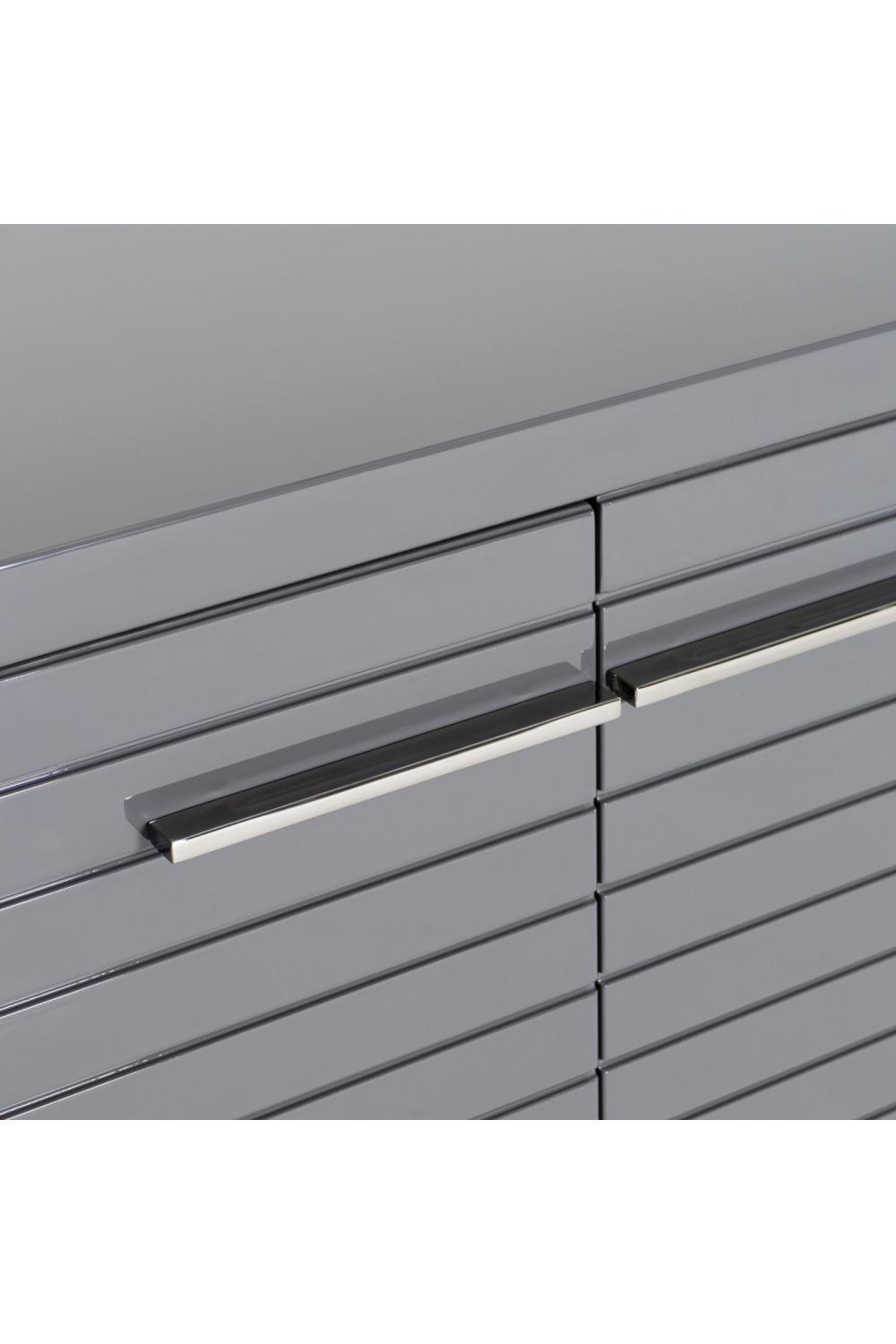 Gray Slatted 4-Foor Sideboard | OROA Modern Splendor | Oroa.com