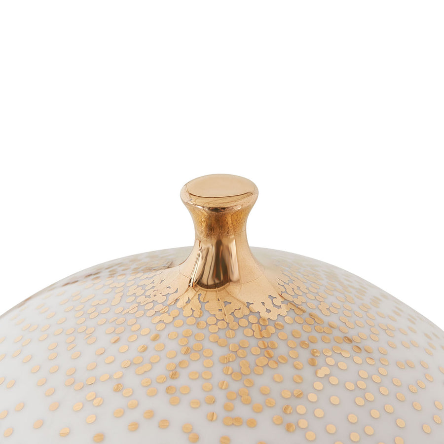 White Porcelain Gilded Box | Jonathan Adler Eve | Oroa.com