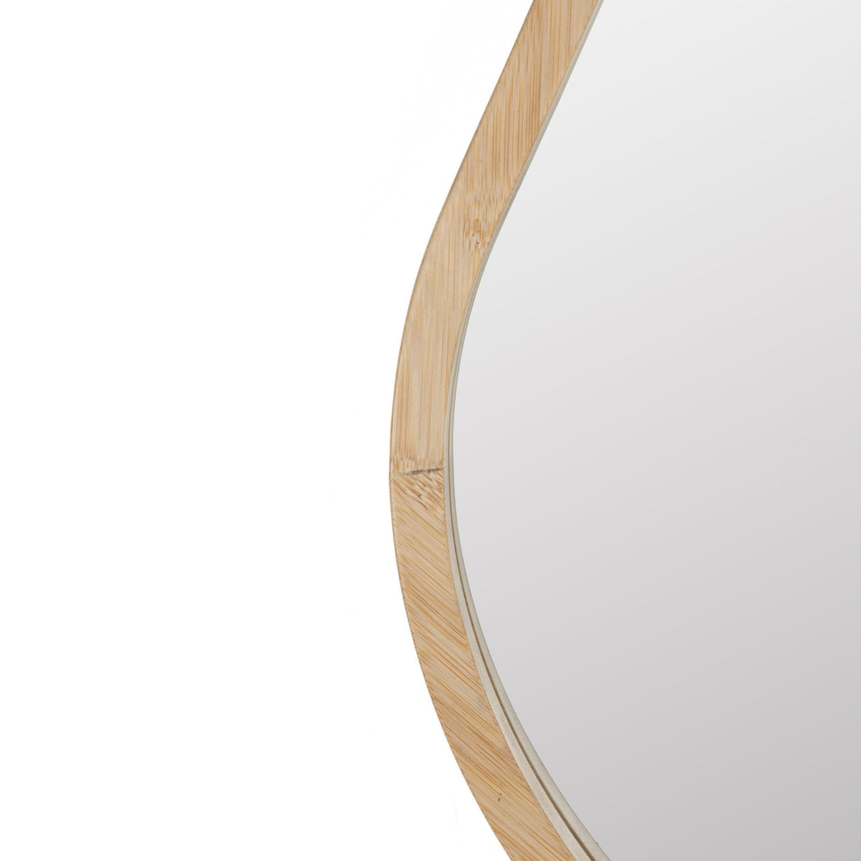 Modern European furniture - Organic-Shaped Bamboo Mirror - www.oroa.com | Oroa.com