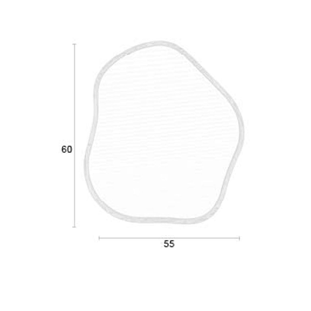 Modern European furniture - Organic-Shaped Bamboo Mirror - www.oroa.com | Oroa.com