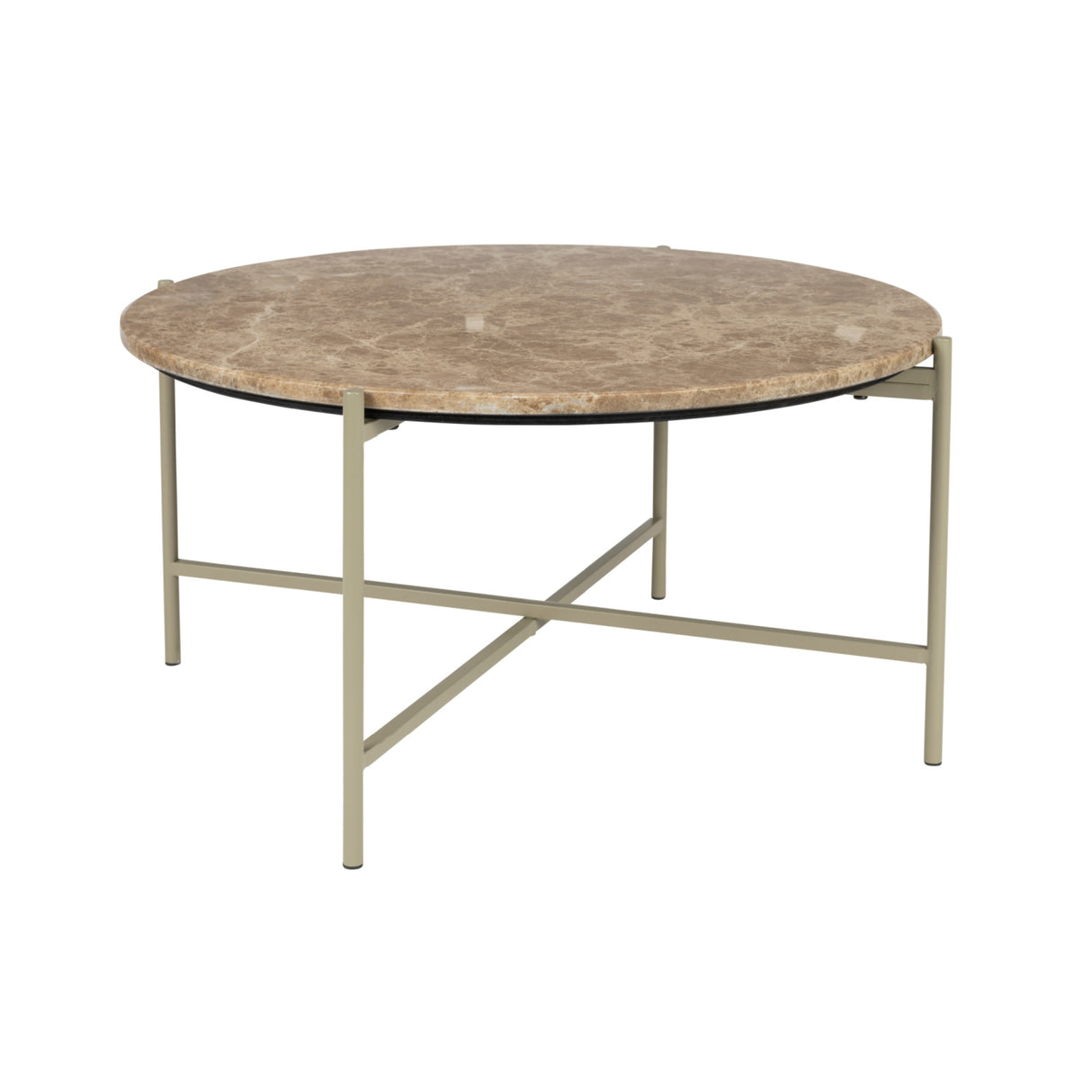 Modern furniture - Round Beige Marble Side Table - www.oroa.com | Oroa.com
