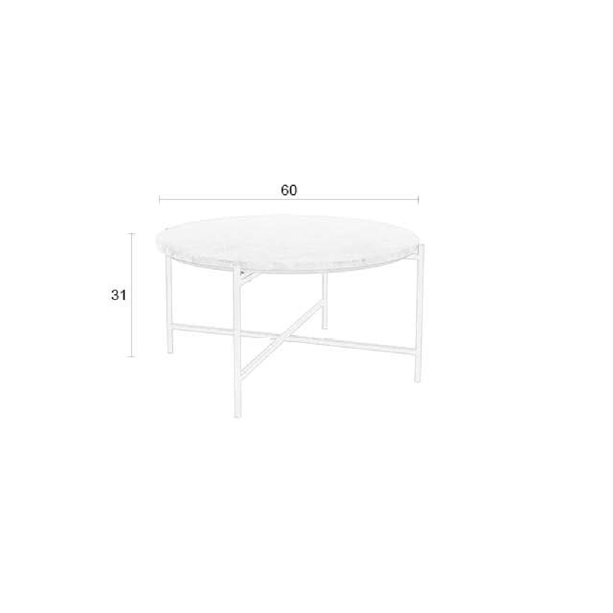 Modern furniture - Round Beige Marble Side Table - www.oroa.com | Oroa.com