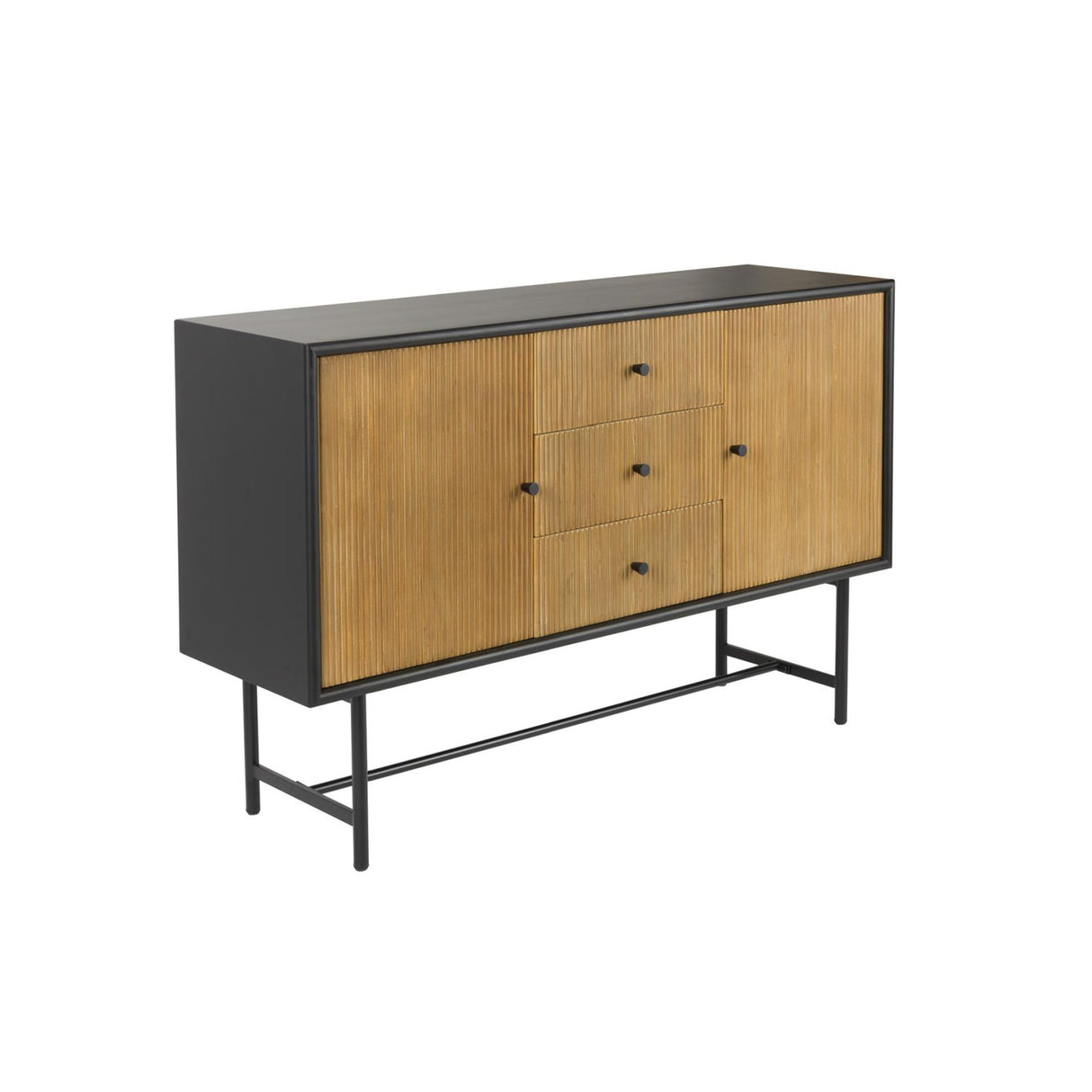 Modern furniture - Pine Wood Fluted Sideboard - www.oroa.com | Oroa.com
