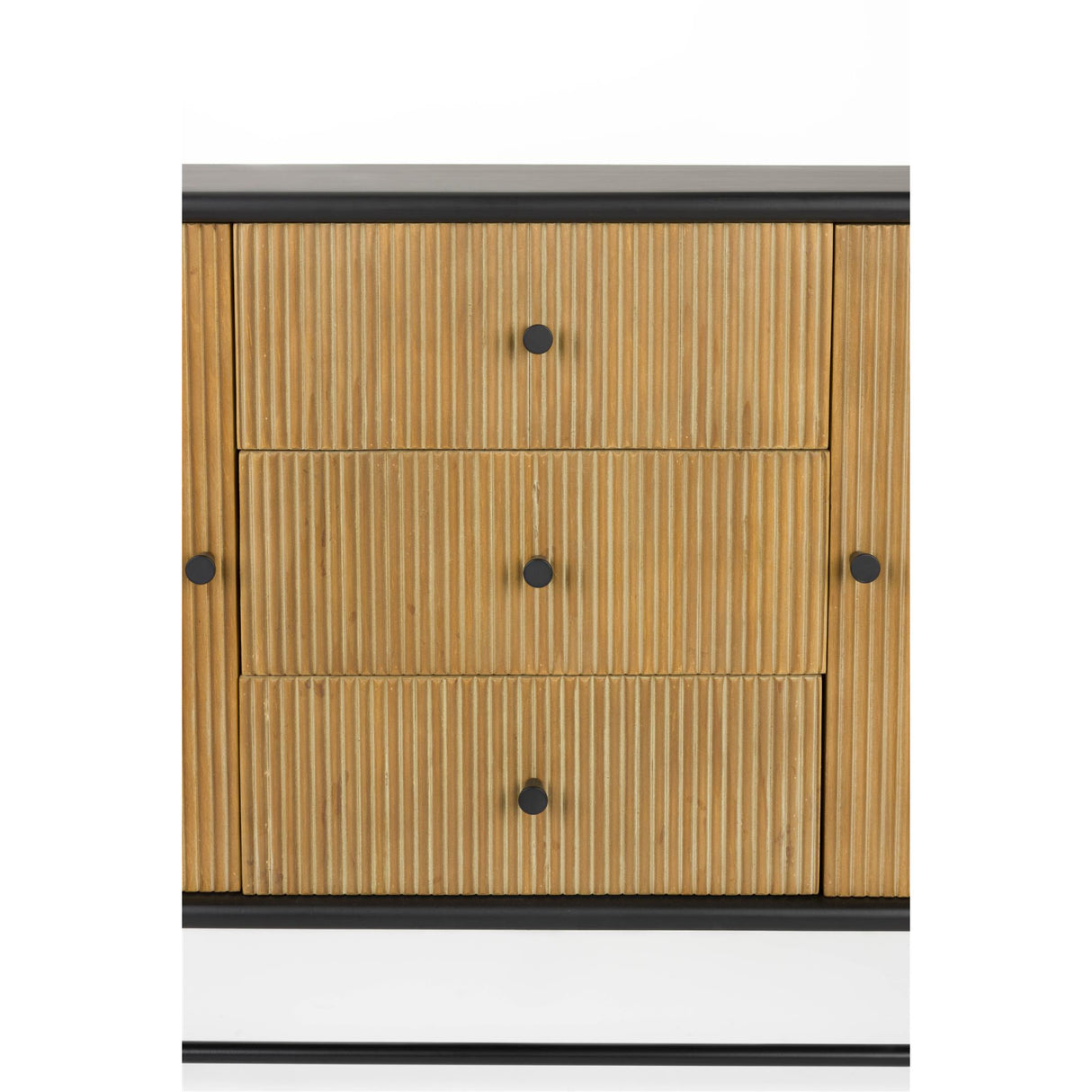 Modern furniture - Pine Wood Fluted Sideboard - www.oroa.com | Oroa.com