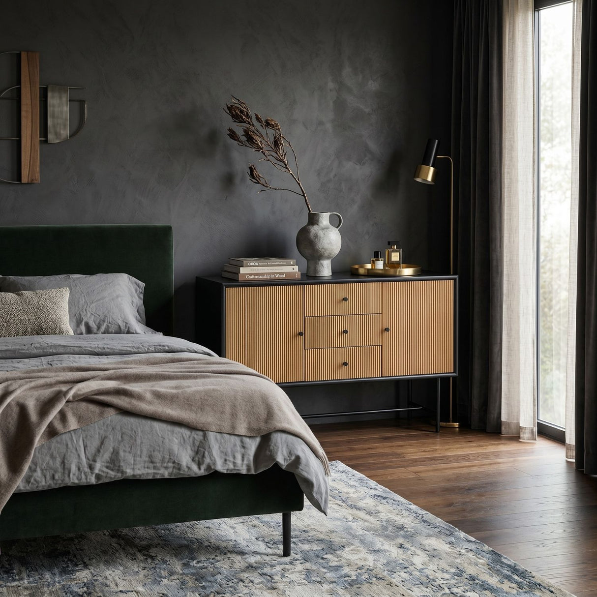 Modern furniture - Pine Wood Fluted Sideboard - www.oroa.com | Oroa.com