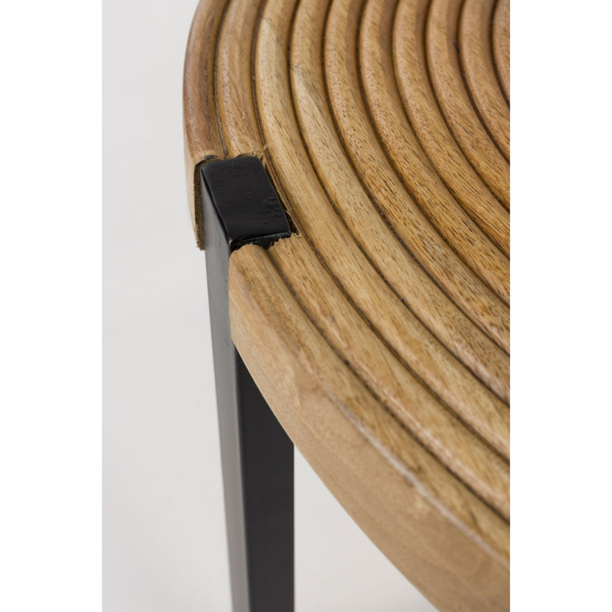 Modern furniture - Round Wooden Fluted Coffee Table - www.oroa.com | Oroa.com