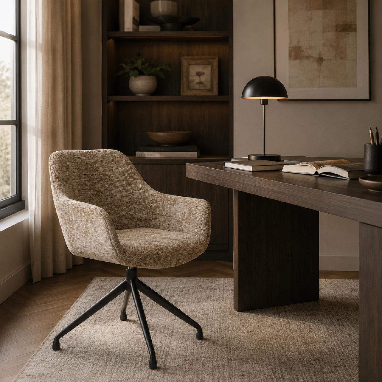 Modern furniture - Upholstered Quadrupod Accent Armchairs (2) - www.oroa.com | Oroa.com