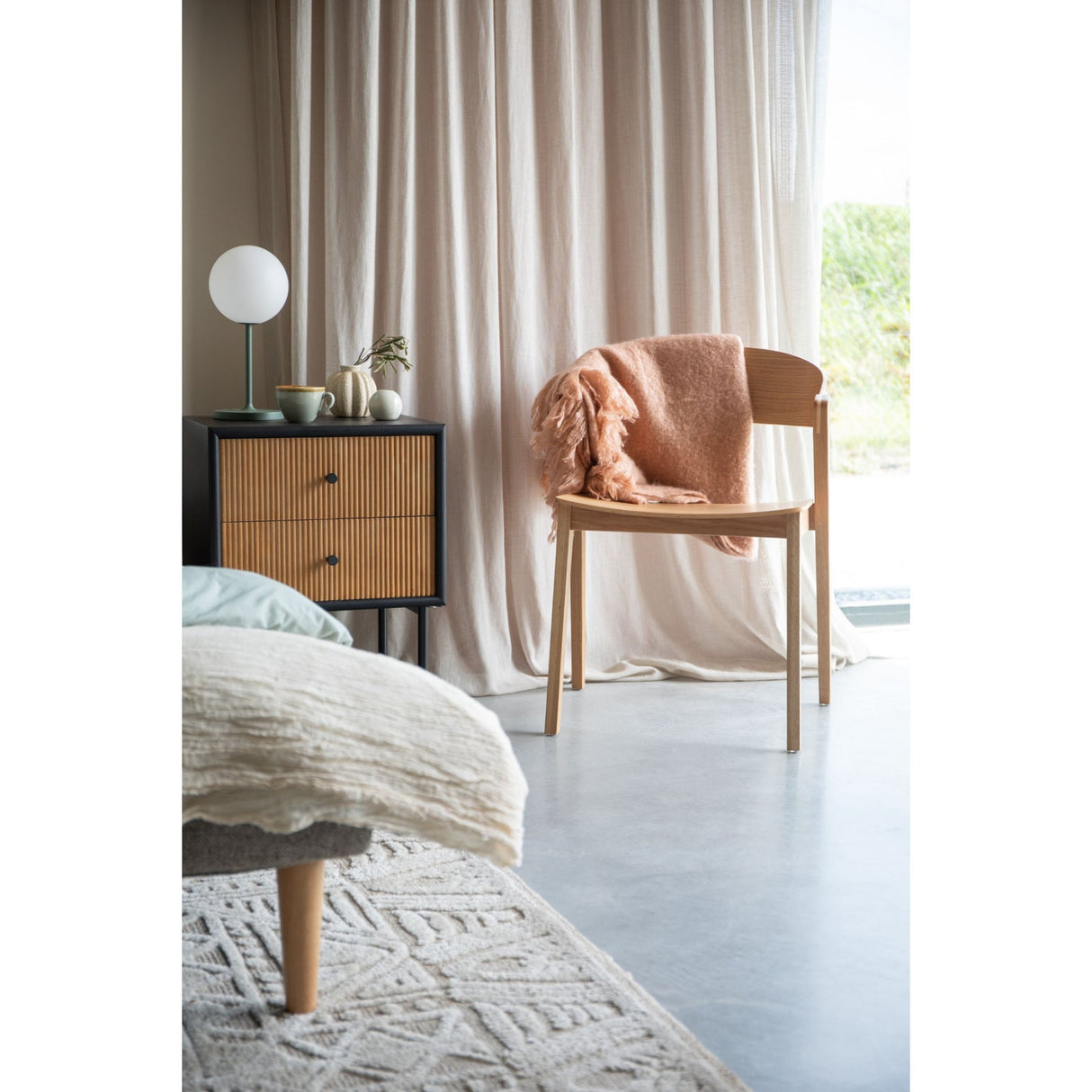 Modern European furniture - Oak Wood Dining Chairs (2) - www.oroa.com | Oroa.com