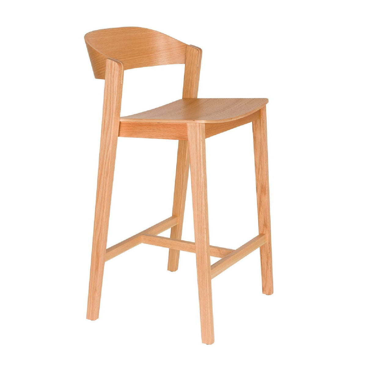 Modern European furniture - Oak Wood Bar Stool - www.oroa.com | Oroa.com