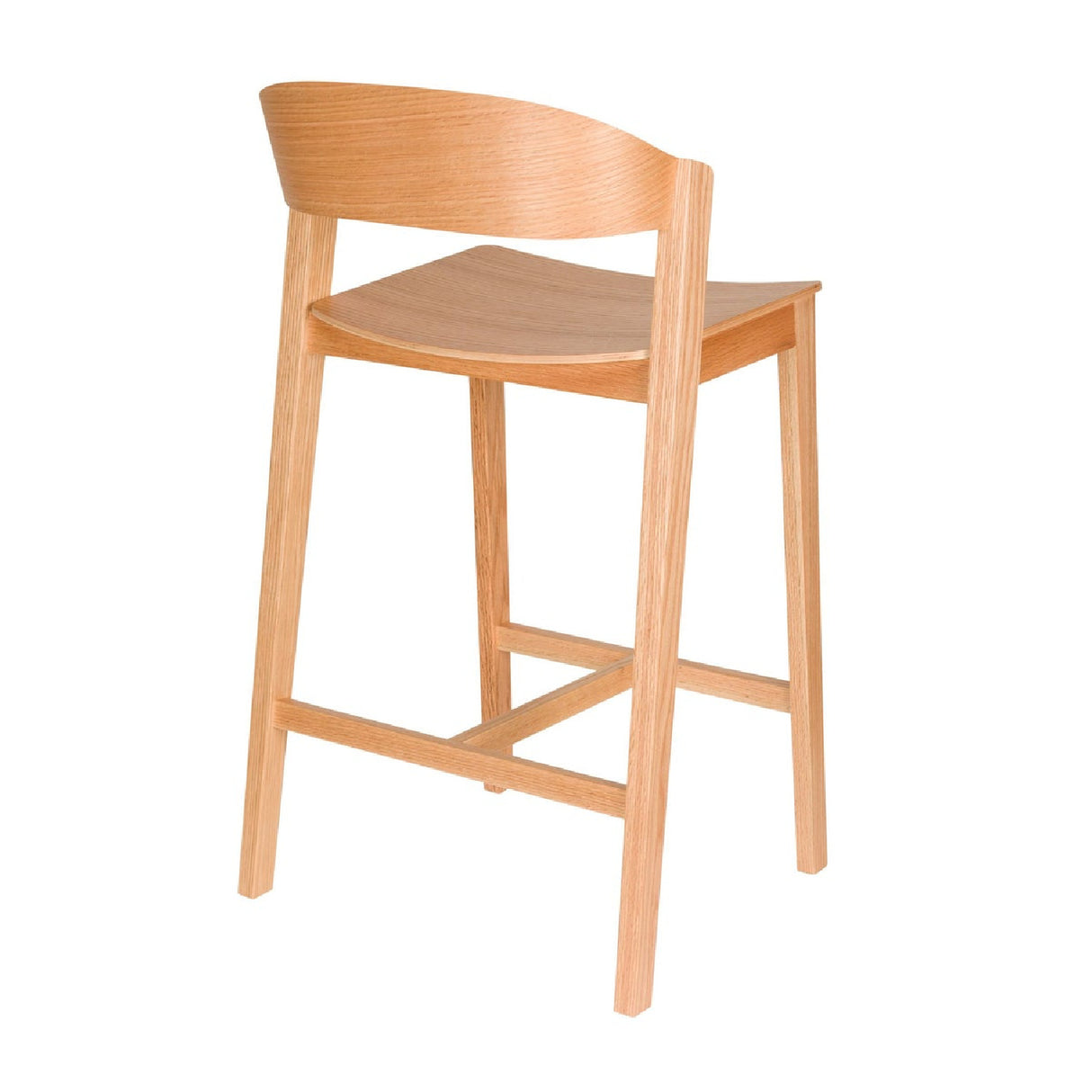 Modern European furniture - Oak Wood Bar Stool - www.oroa.com | Oroa.com