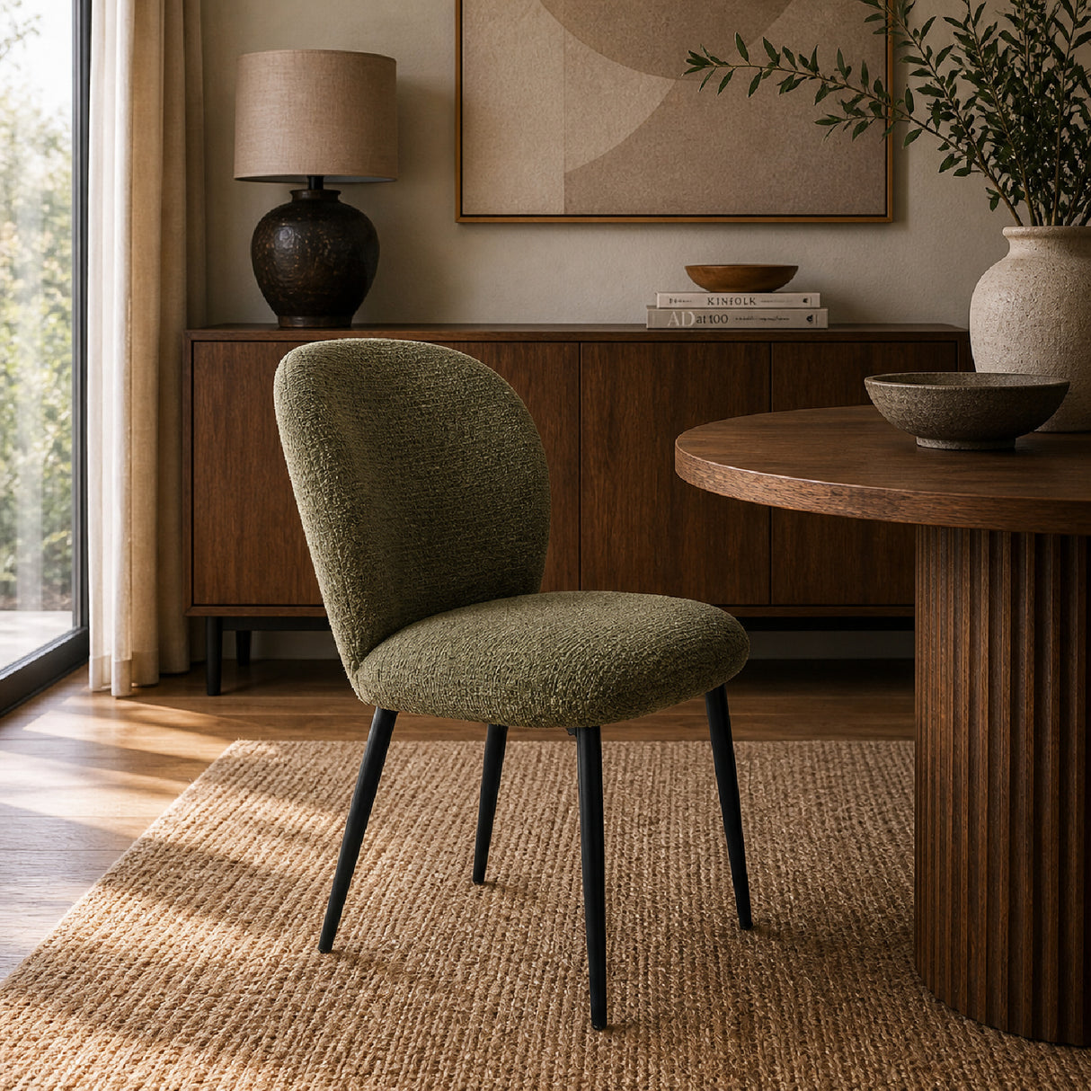 Modern European furniture - Upholstered Dining Chairs (2) - www.oroa.com | Oroa.com