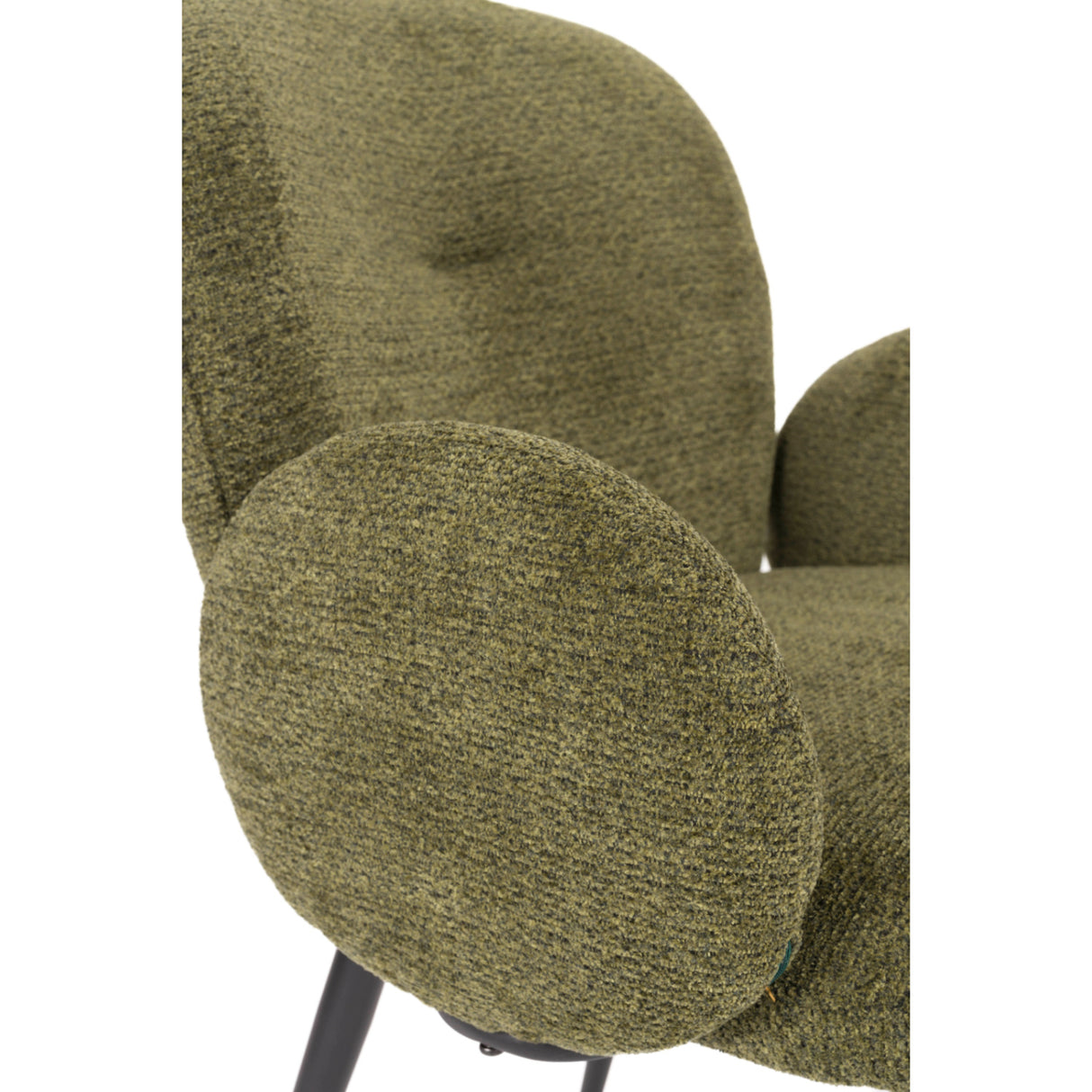 Modern furniture - Green Fabric Dining Armchairs (2) - www.oroa.com | Oroa.com