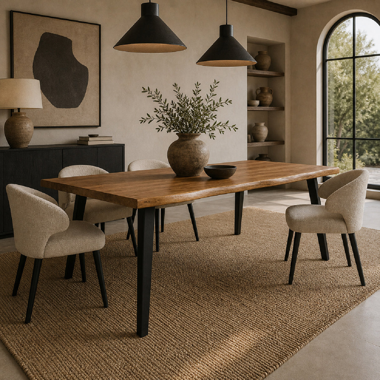 Modern furniture - Wooden Top Dining Table - www.oroa.com | Oroa.com
