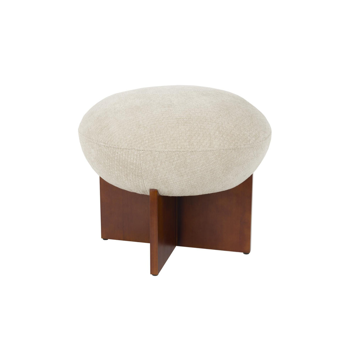 Modern furniture - Beige Cushioned Stool - www.oroa.com | Oroa.com