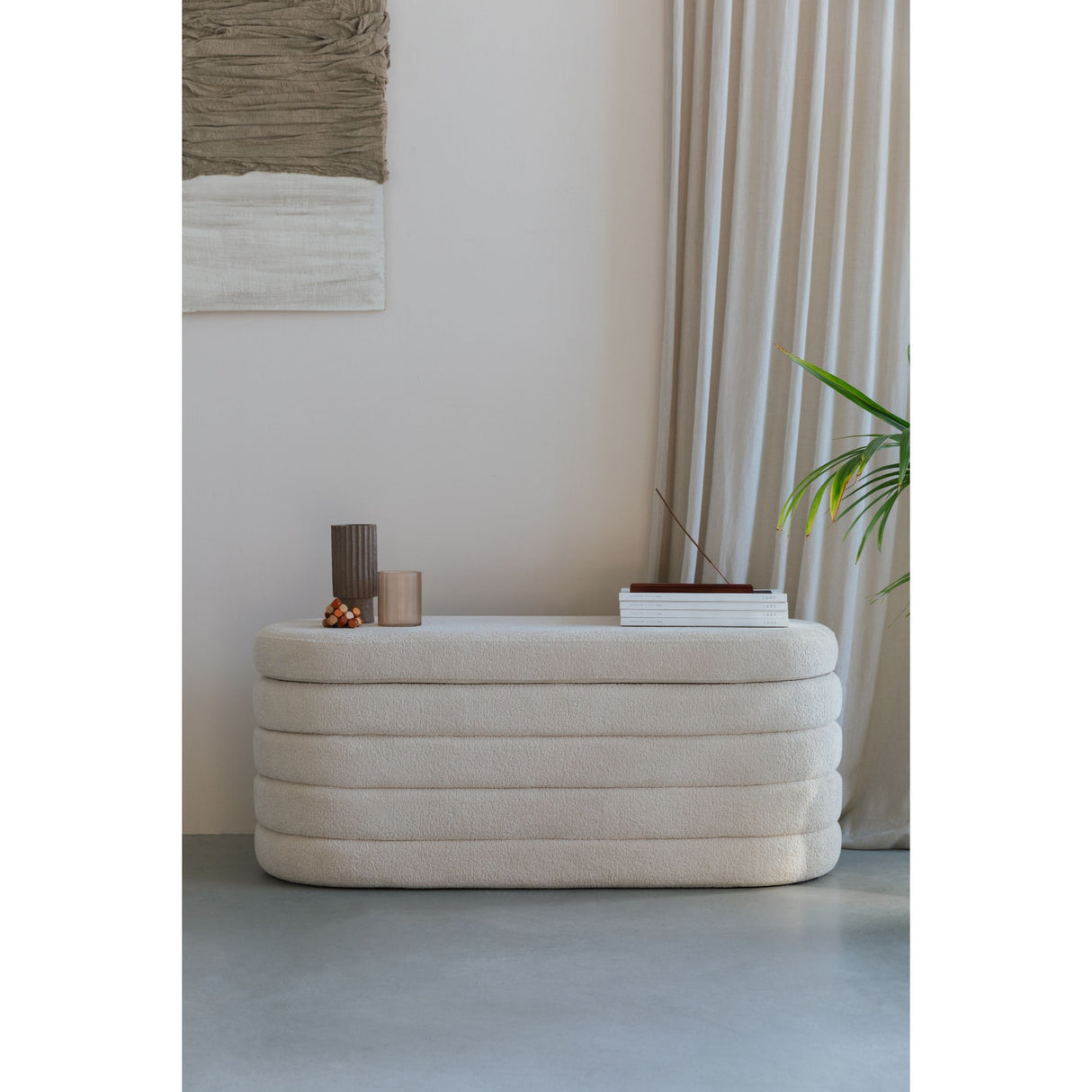 Modern furniture - Beige Storage Bench - www.oroa.com | Oroa.com