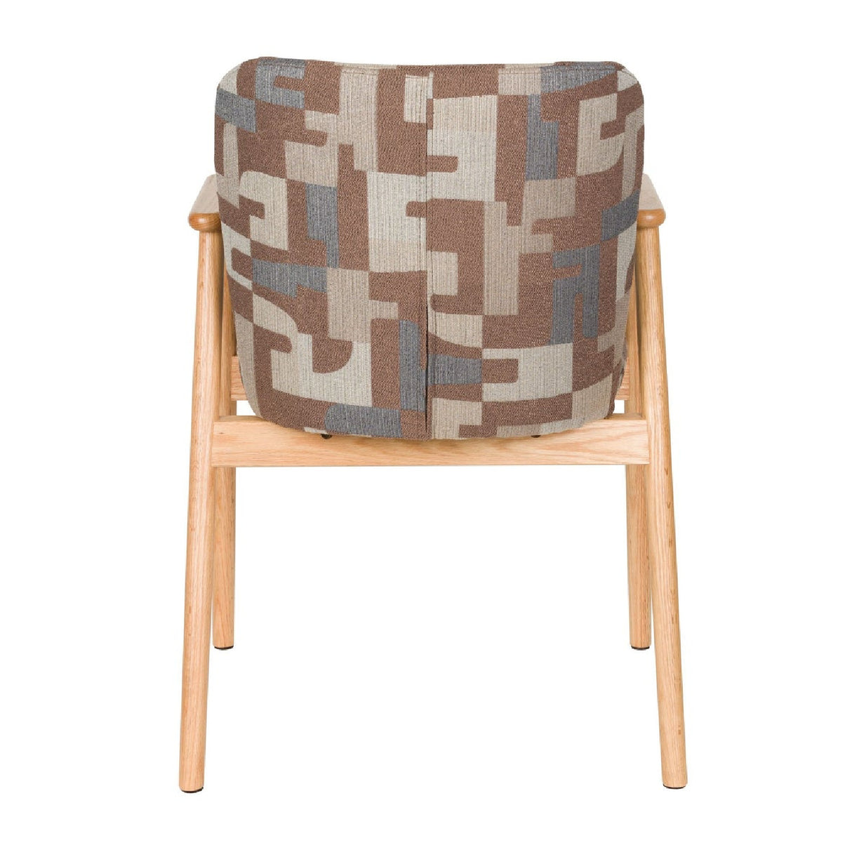 Modern furniture - Brown Printed Dining Armchairs (2) - www.oroa.com | Oroa.com