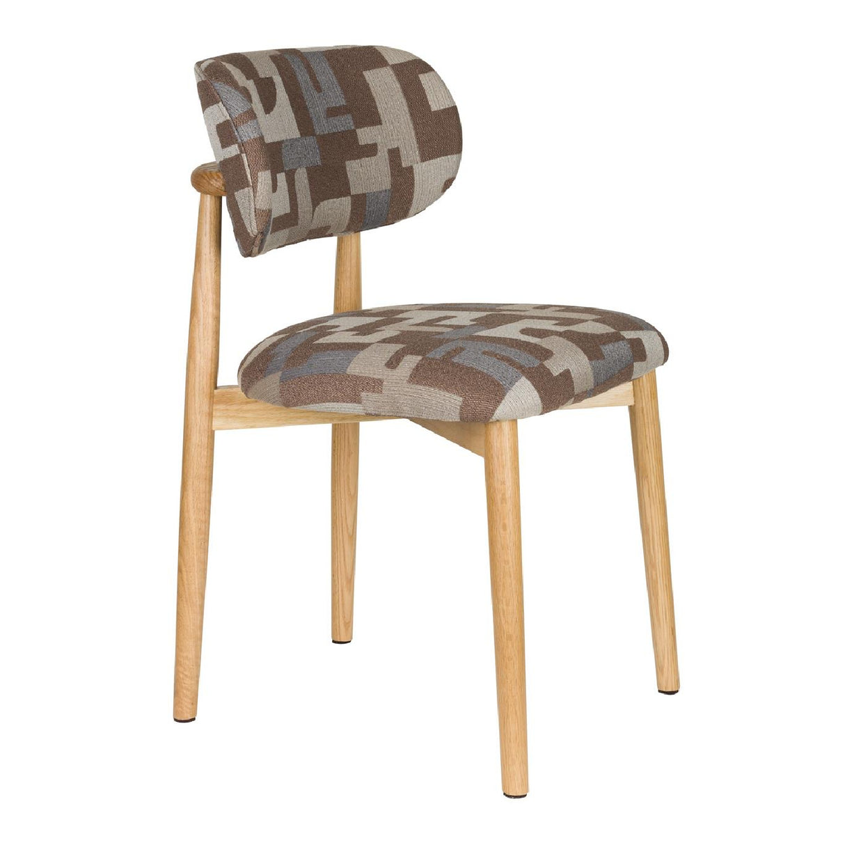 Modern furniture - Brown Printed Dining Chairs (2) - www.oroa.com | Oroa.com