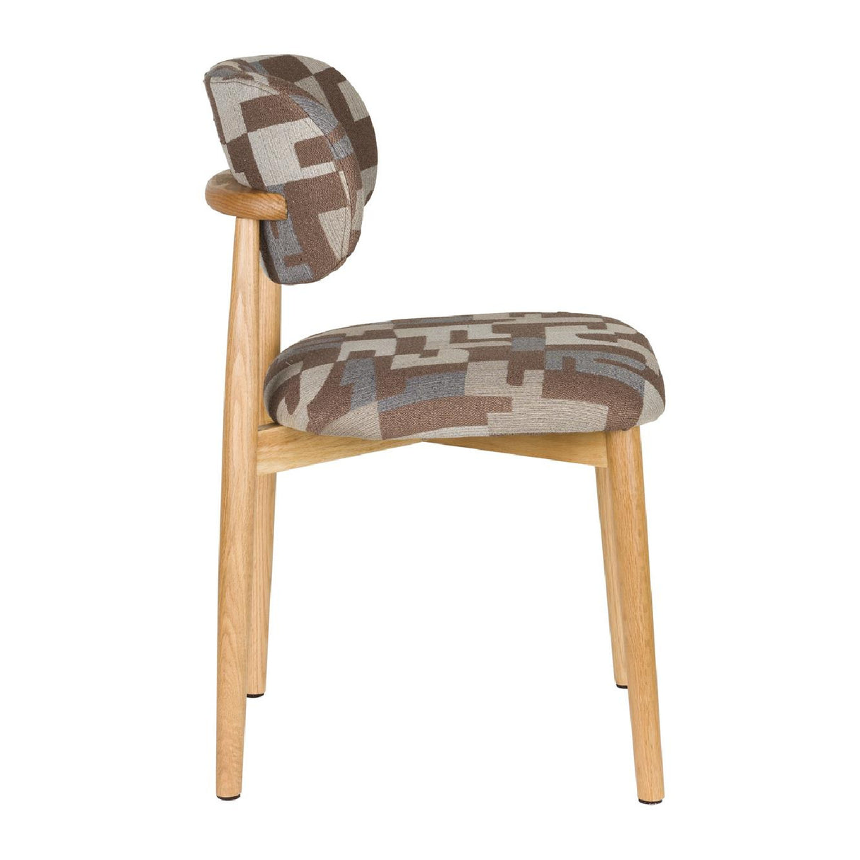 Modern furniture - Brown Printed Dining Chairs (2) - www.oroa.com | Oroa.com