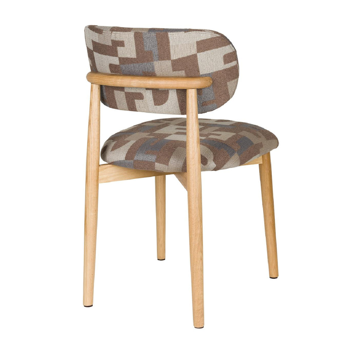 Modern furniture - Brown Printed Dining Chairs (2) - www.oroa.com | Oroa.com
