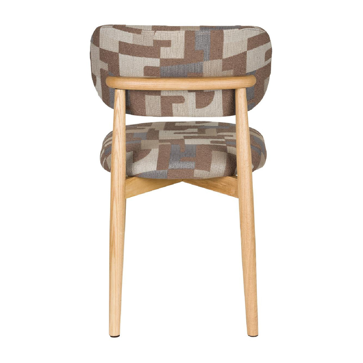 Modern furniture - Brown Printed Dining Chairs (2) - www.oroa.com | Oroa.com