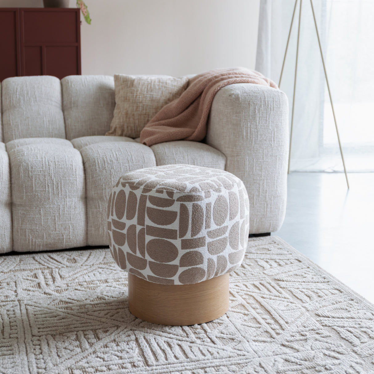 Modern furniture - Patterned Fabric Stool - www.oroa.com | Oroa.com