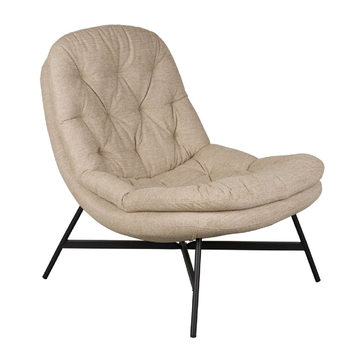 Modern furniture - Beige Tufted Lounge Chair - www.oroa.com | Oroa.com