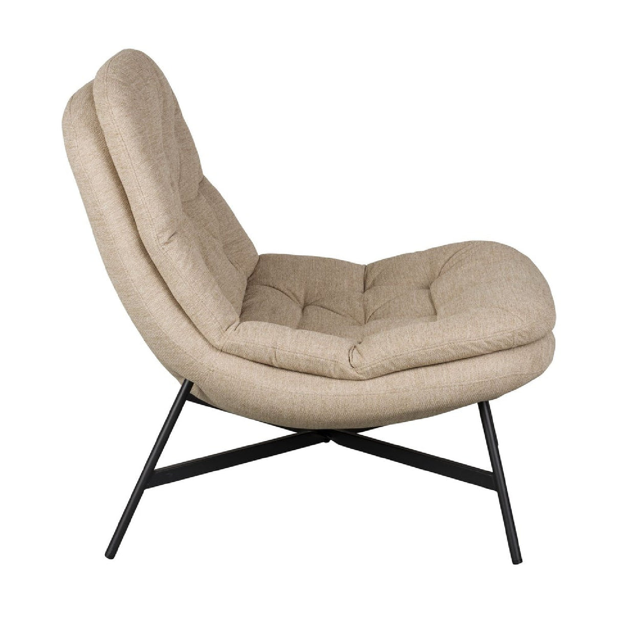 Modern furniture - Beige Tufted Lounge Chair - www.oroa.com | Oroa.com