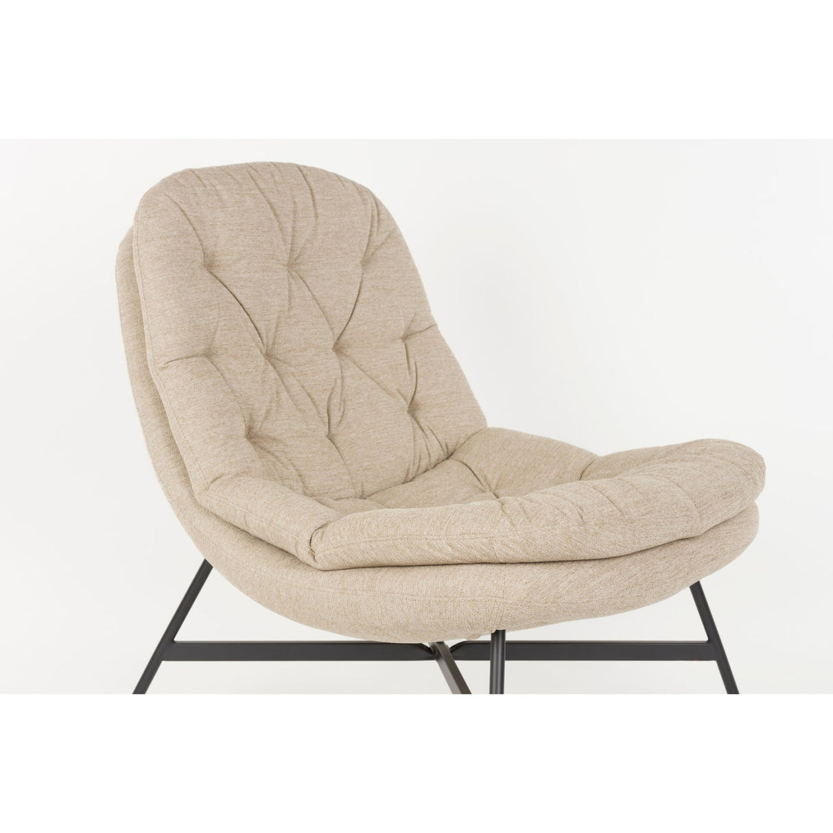 Modern furniture - Beige Tufted Lounge Chair - www.oroa.com | Oroa.com