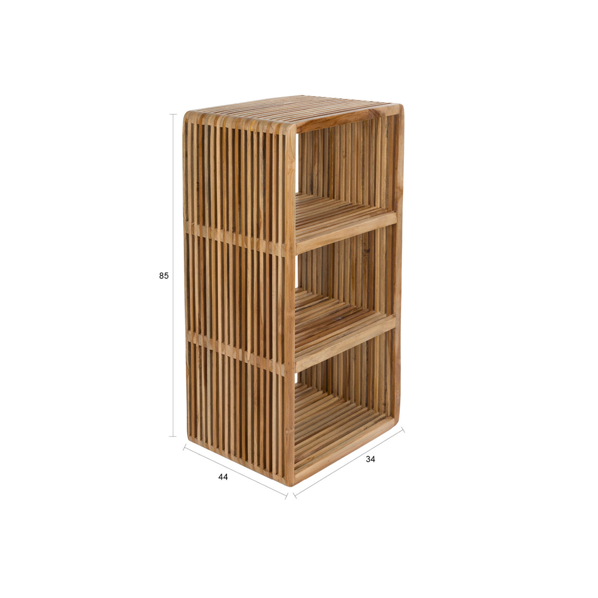 Modern furniture - Slatted Teak Shelf - www.oroa.com | Oroa.com
